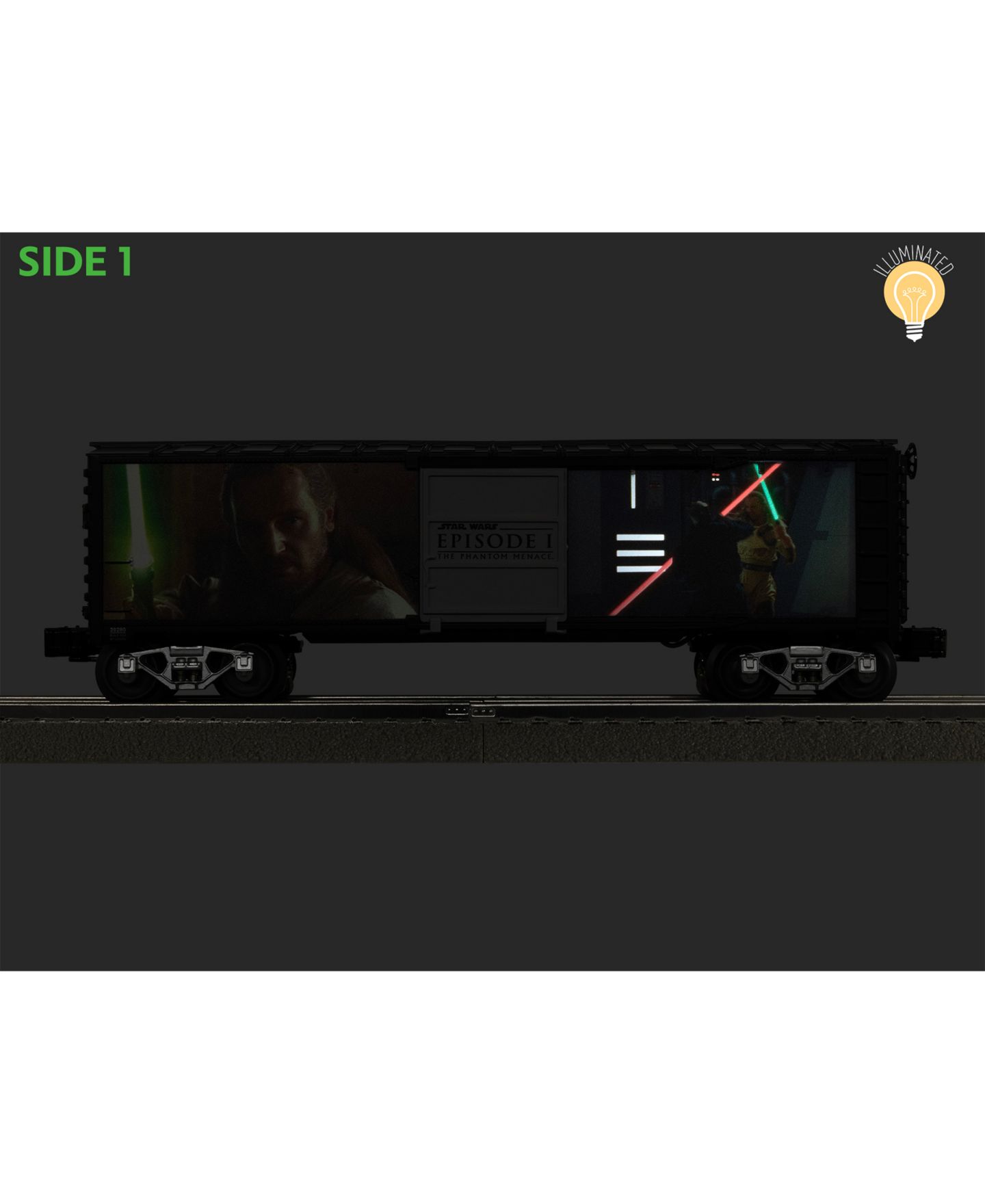 Детская игрушка Lionel Star Wars Lightsaber Series Darth Maul vs. Qui-Gon Jin Illuminated Boxcar — фото 17