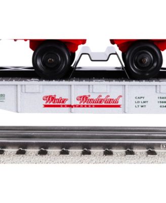 Winter Wonderland O Gauge Model Train Flatcar