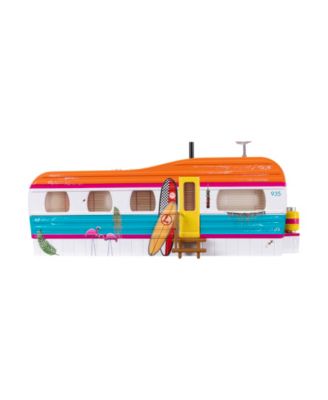 Beachside Plug-Expand-Play Mobile Home Trailer O Gauge Model Train Accessory