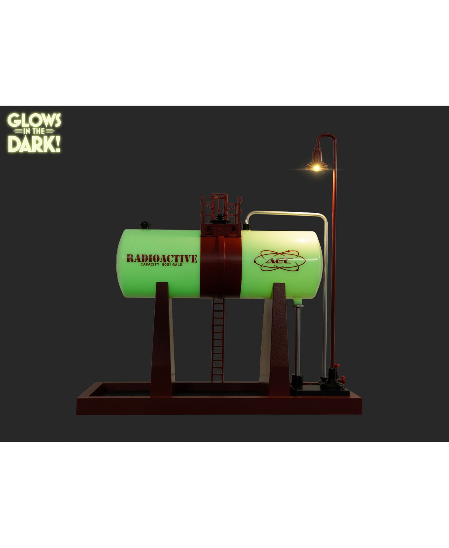 Детские игрушки Lionel O Gauge Atomic Energy Commission Glow-in-the-Dark Elevated Tank — фото 3