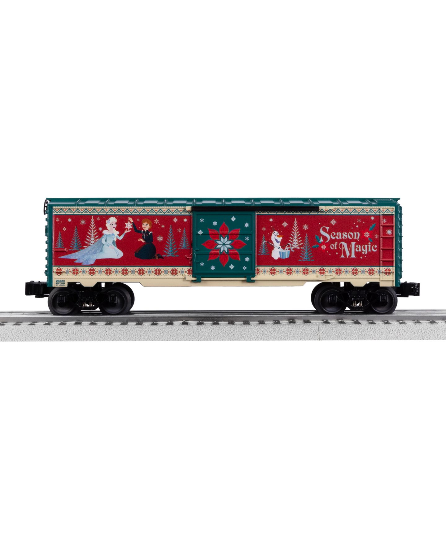 Детская игрушка Lionel Disney Frozen Holiday O Gauge Model Train Boxcar — фото 6