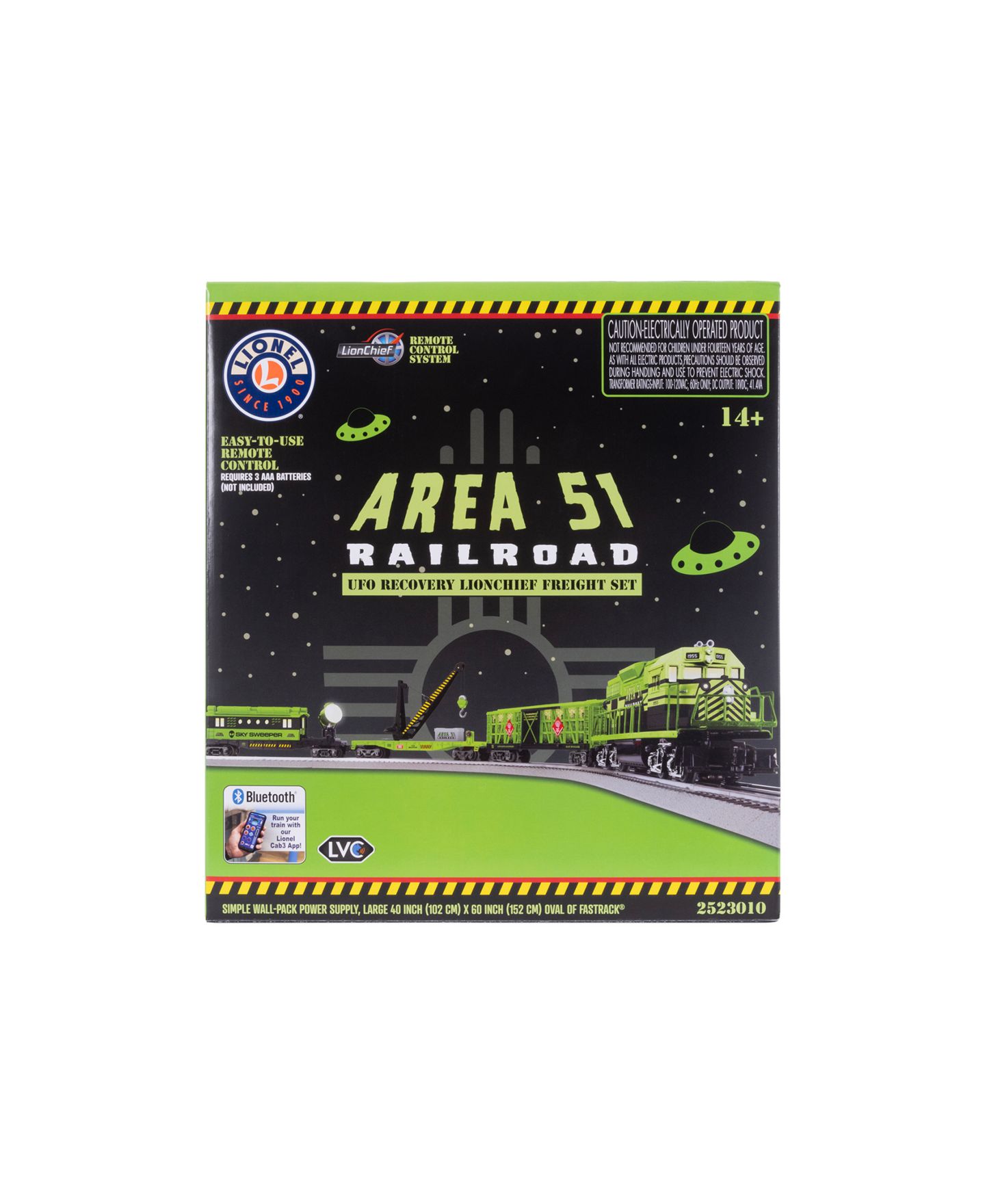 Детские игрушки Lionel O Gauge Area 51 UFO Recovery Bluetooth Freight Train Set — фото 11