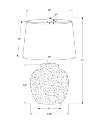 Lighting 22" Concrete Table Lamp