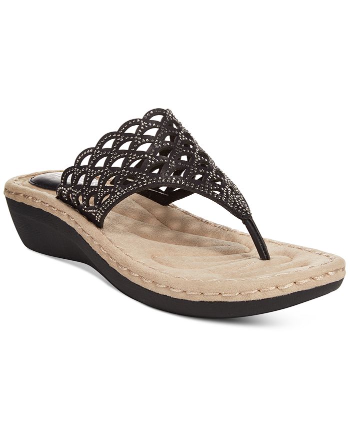 White mountain 2025 sandals wedge