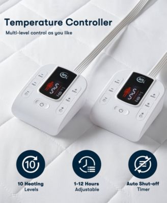 Microfiber Zoned Heated Mattress Pad, Queen