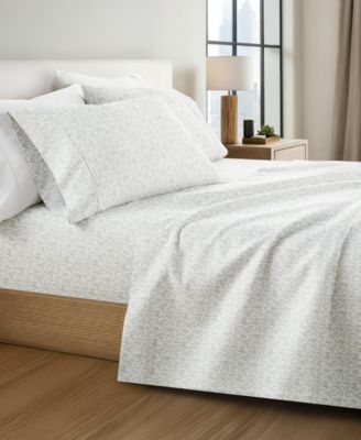 The Farmhouse Chic Premium Ultra Soft Pattern 4-Pc. Sheet Set, King