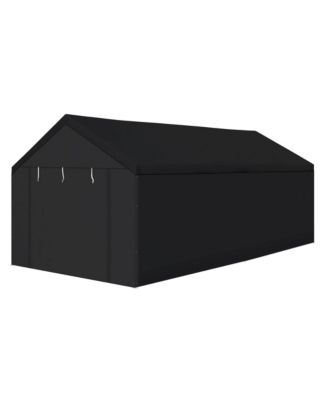 Domain 20x10 Foot Carport Tent Sidewalls, Black (Sidewalls Only)