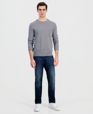 Men's Mouline Textured Crewneck Sweater