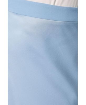 Women's Satin Detail Fitted Skirt