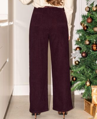 Women's Merlot Burgundy Pants