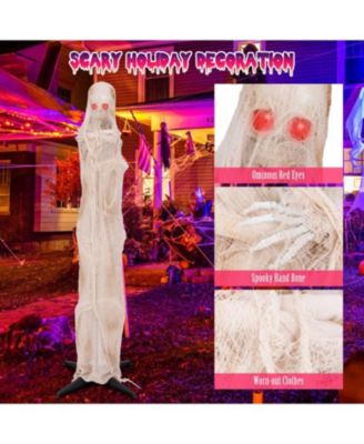 6ft Halloween Animated Standing Mummy with LED Red Glowing Eyes