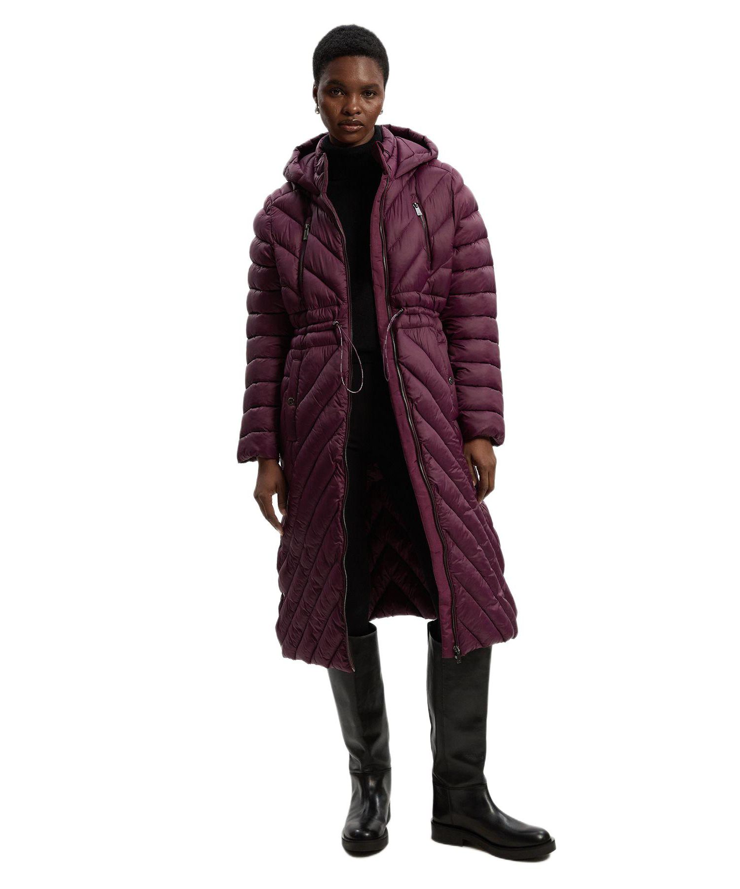 Women's Lightweight Knee Length Packable Coat