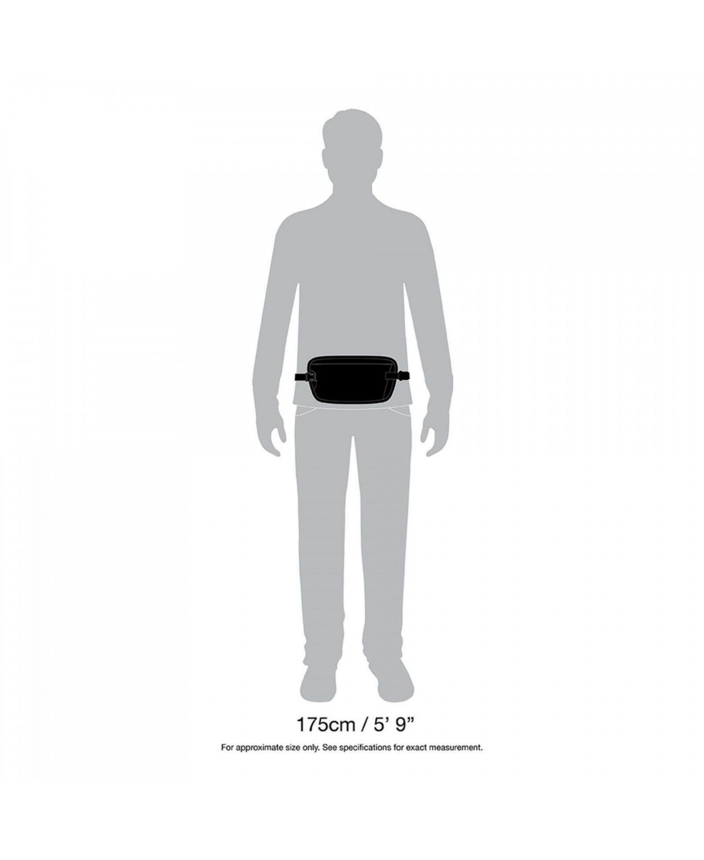 Кошелёк Pacsafe Coversafe X100 Anti-Theft RFID Blocking Waist, цвет: Чёрный — фото 2