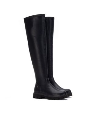 Women's Stretchy Tall Boots – Flexible Fit, Sleek Design, Knee-High Fashion Footwear
