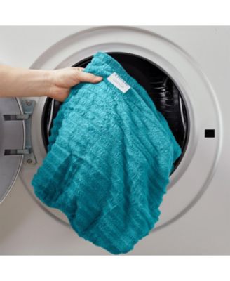 Ultra Soft & Light Ribbed Fleece Blanket - Throw/Travel 50"x60"