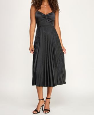 Juniors' Tie-Back Detail Midi Dress