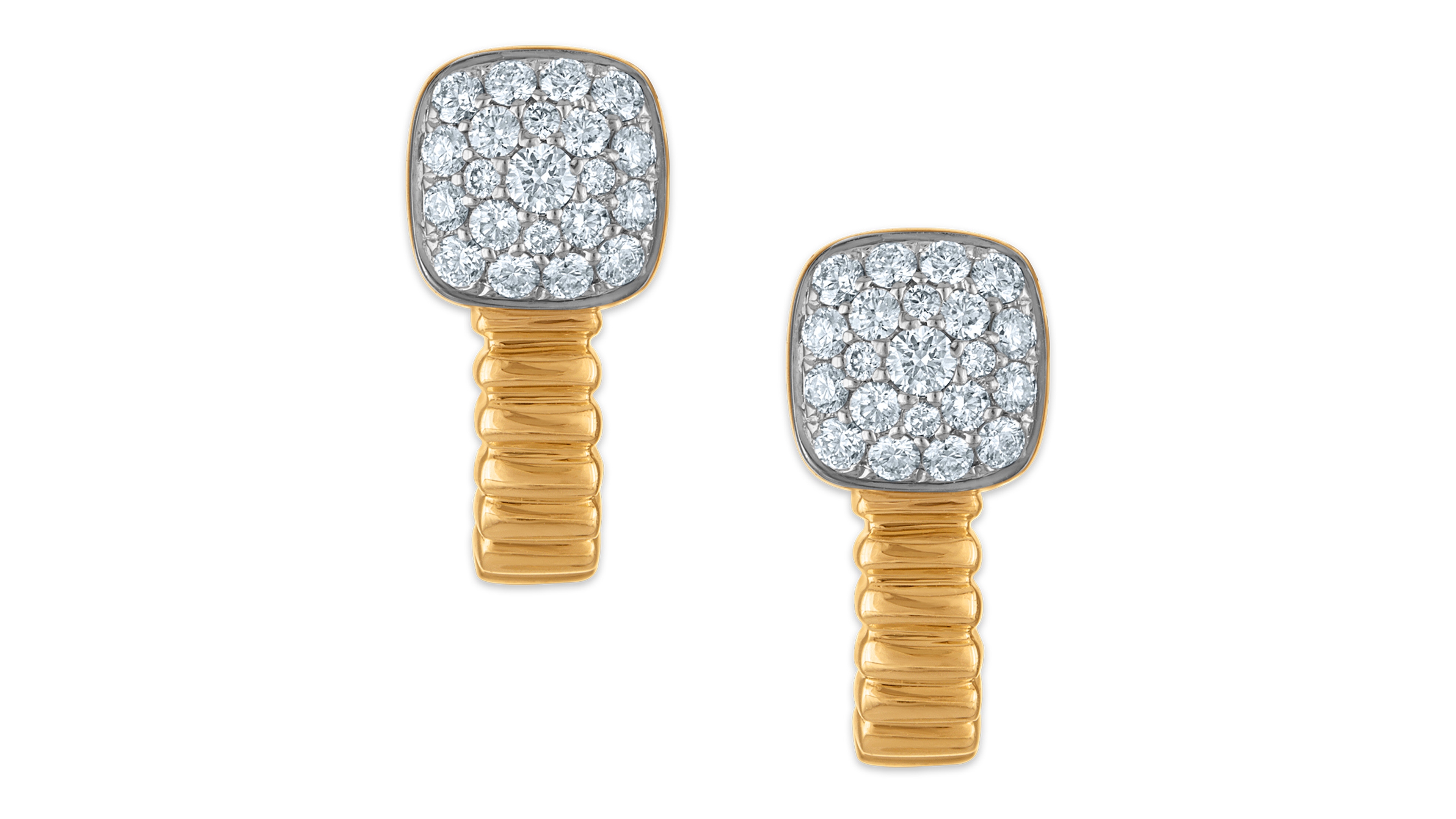Macy's White Diamond Drop Earrings (0.50 ct. t.w.) in 14k Yellow Gold