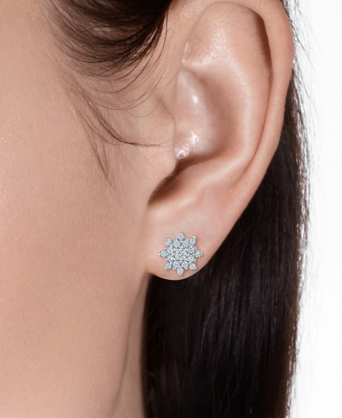 Macy's White Diamond Stud Earrings (0.25 ct. t.w.) in 14k White Gold