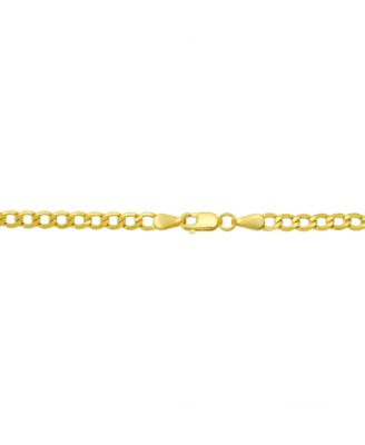 Beveled Curb Link Necklace in 18k Yellow Gold