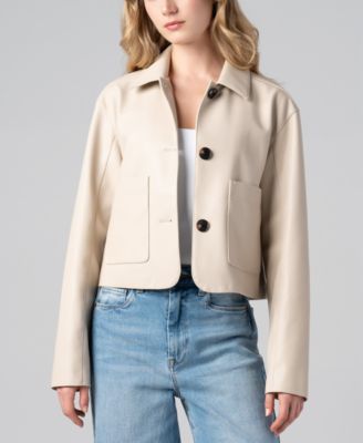 BLANK NYC - Women's Button-Front Long-Sleeve Jacket