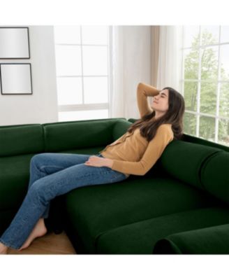 Large Modular Sectional Sofa with Storage, Chenille