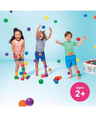 Inflatable Jungle Adventure Play Center & Plastic Fun Ballz, 100 Pack