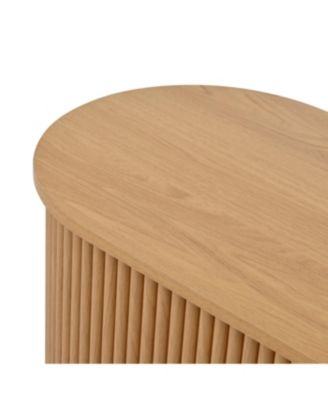 Farmhouse Black Wooden TV Stand with Sliding Tambour Door & Golden Handle