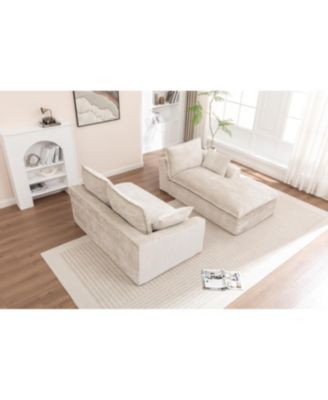 Streamdale 103" Cloud Sectional Couch with L-Shape Chaise, Modern Modular Sofa