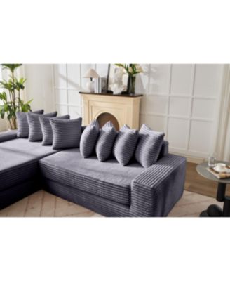 Streamdale Convertible Floor Sofa Bed, Foldable Mattress Cloud Couch for Space Saving