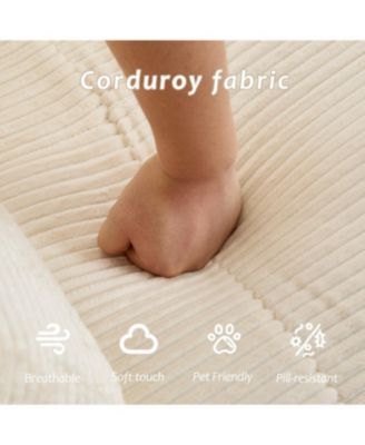 Streamdale Modern Memory Foam Compressed Sofa, Large Sectional Couch, Pet-Friendly, Beige