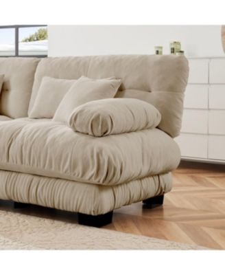 Streamdale Free Combination Modular Sectional Sofa, L-Shaped Couch, 4-Seater Cloud Couch