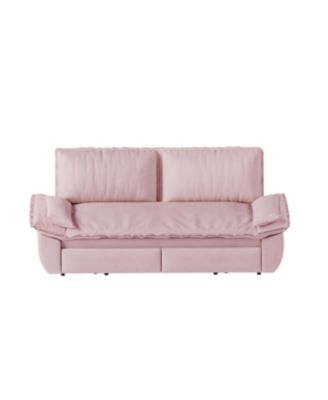 Streamdale Queen Pull Out Sofa Bed, 3-in-1 Convertible Sleeper Loveseat, Pink