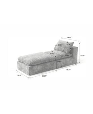 Modern Chenille Cloud Sofa - Freely Combinable & Comfortable