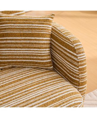 Streamdale Modern two-seater sofa with armrests, pillows, and storage pockets