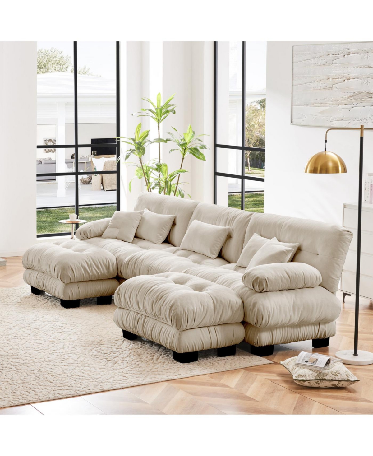 Streamdale Luxury Modular Sectional Sofa Couch - Oversized U Shaped Cloud Couch