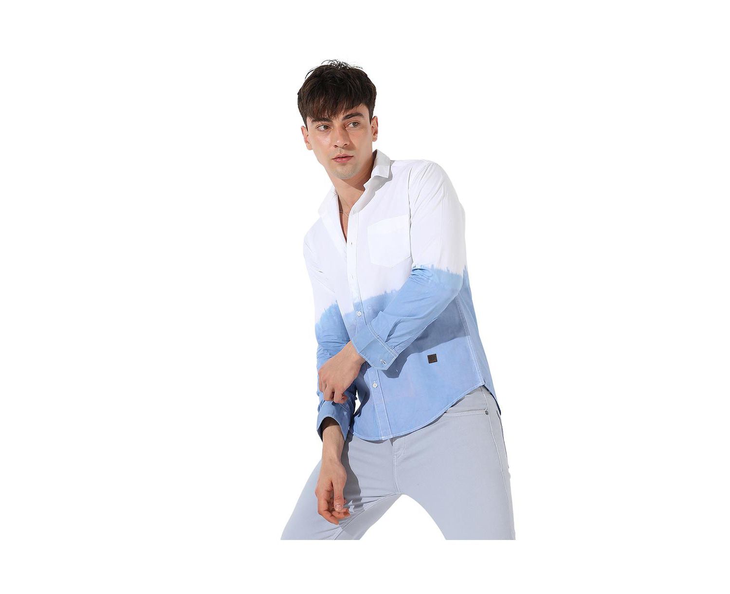Men's Ombre Contrast Shirt