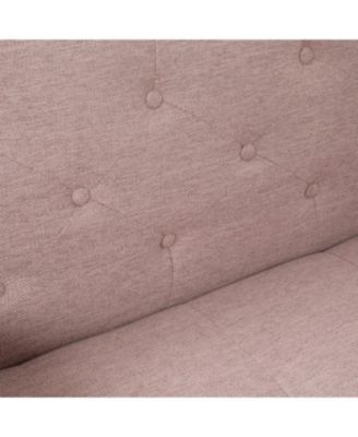 Aidan Mid-Century Modern Tufted Fabric Sofa