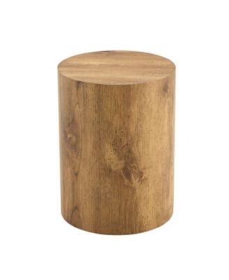 Streamdale Simple wood grain coffee table, 11.8" D x 15.7" H, MDF, industrial style