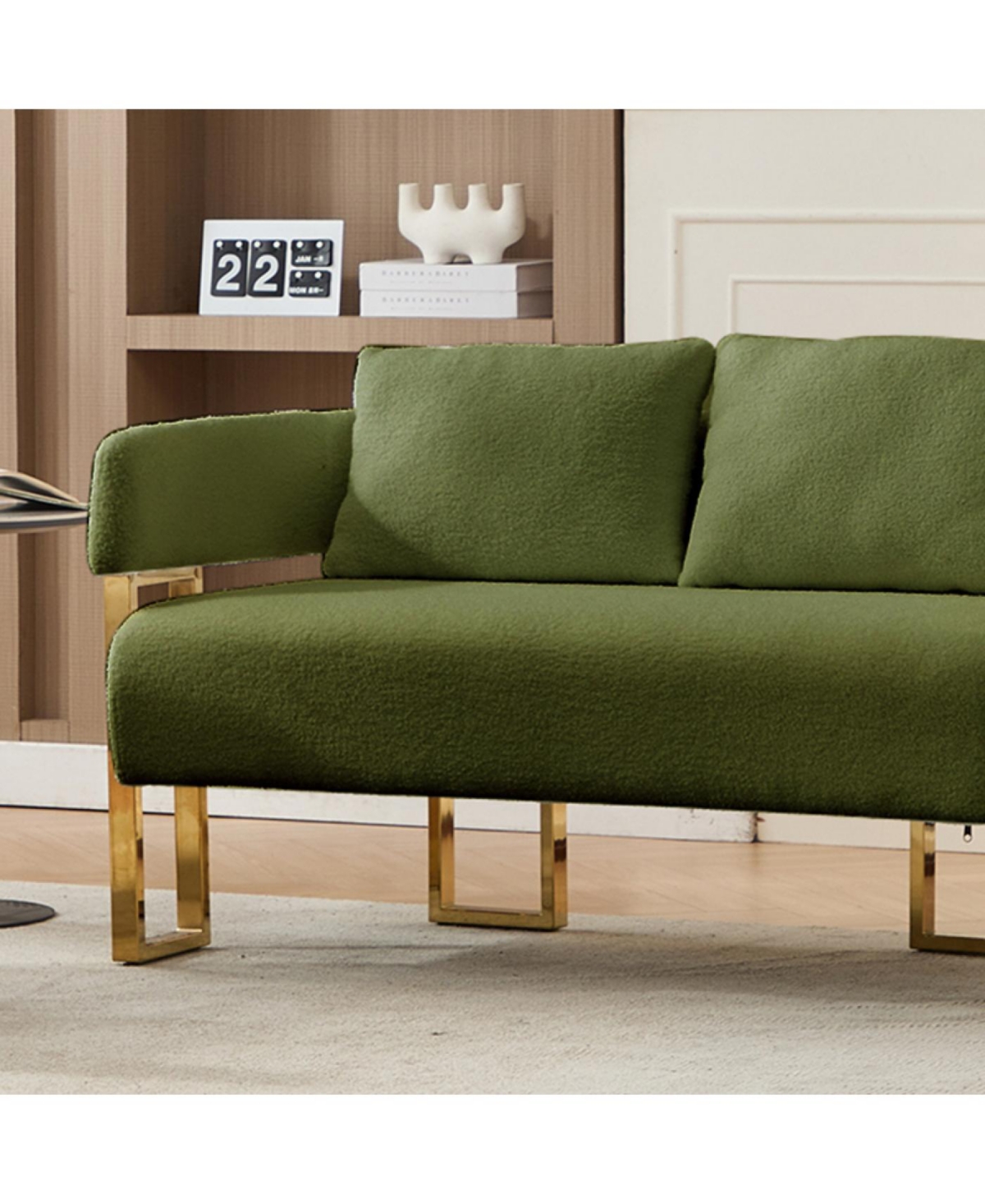 Streamdale Furniture Modern decorative chair with gold legs for living room, office, and more