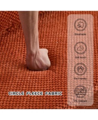 Streamdale Compression Sofa, Convertible Floor Sofa Bed, Modular Sectional, Orange