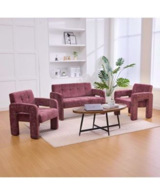 Streamdale Nordic Modern Double Armchair Sofa for Living Room & Bedroom