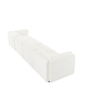 Modular Sectional Sofa with Storage, White