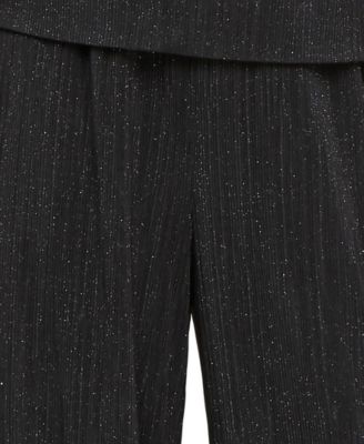 Petite Straight Leg Glitter Pants