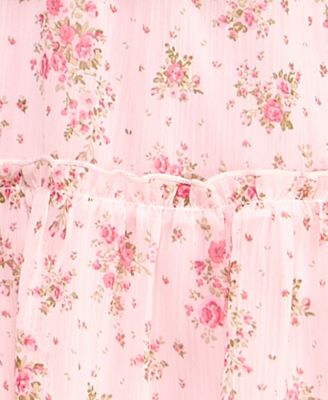 Juniors' Square Neck Smocked Inset Waist Dress