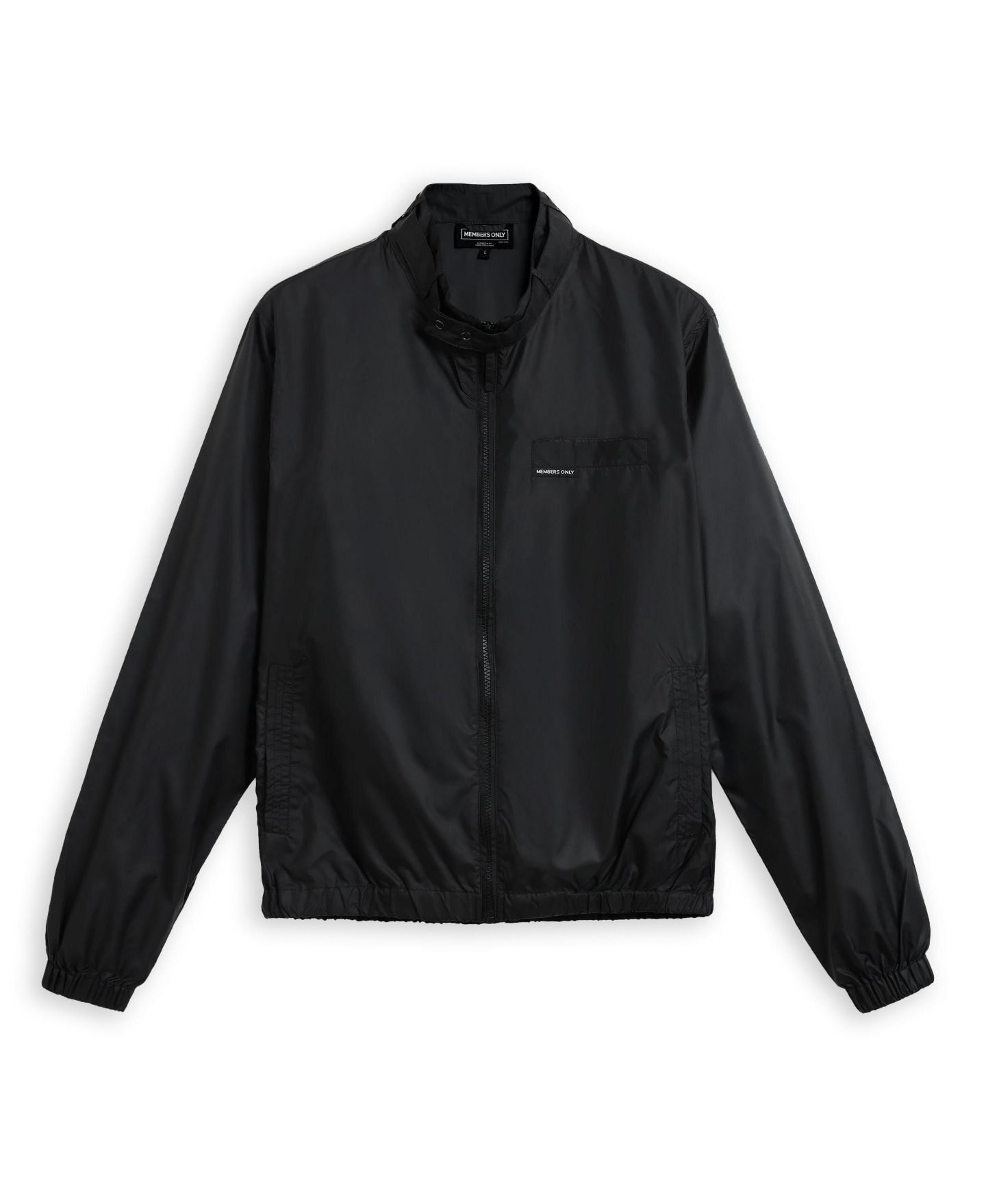 Мужская куртка Members Only Big & Tall Windbreaker Packable, цвет: Чёрный — фото 6