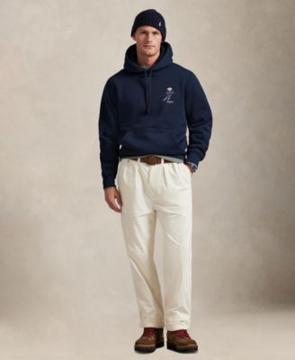 Men's Bear Graphic Long-Sleeve Hoodie