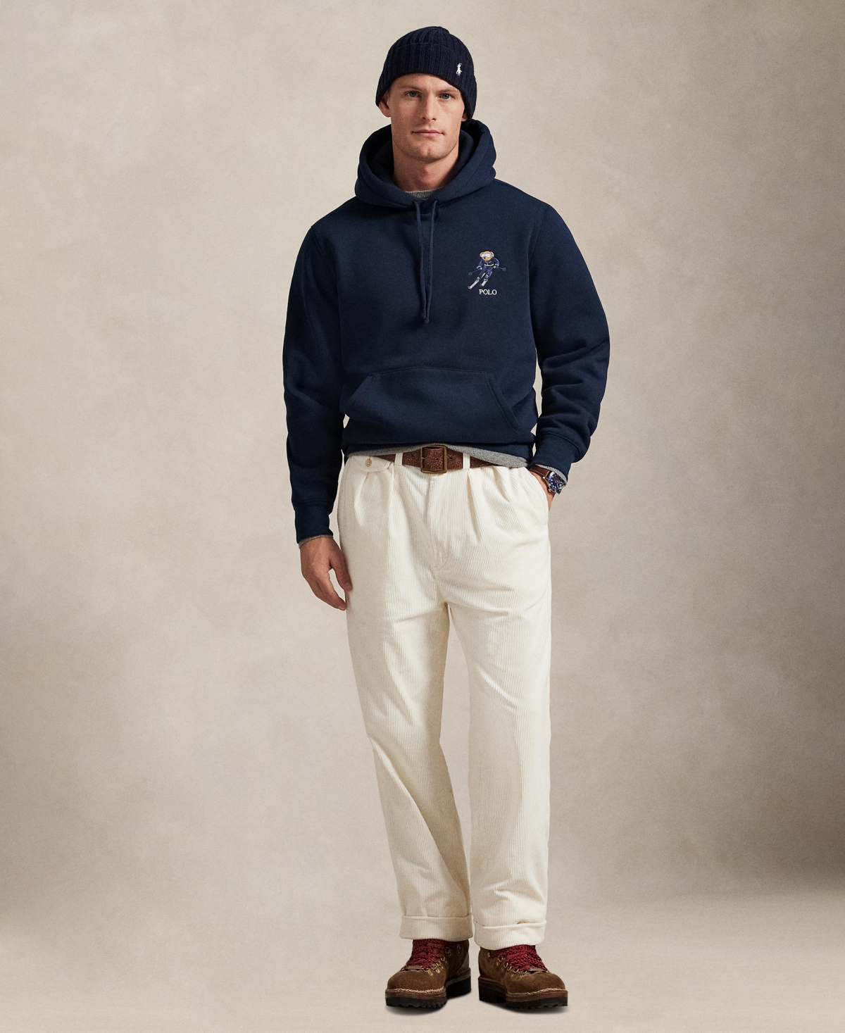 Polo Ralph Lauren Men's Bear Graphic Long-Sleeve Hoodie