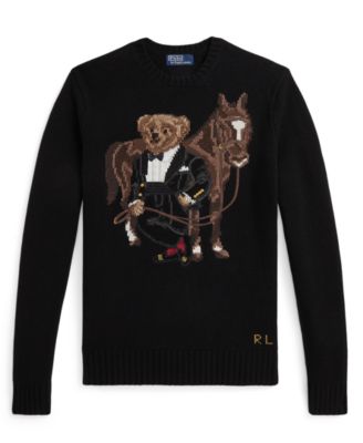 Men's Bear Graphic Crewneck Sweater