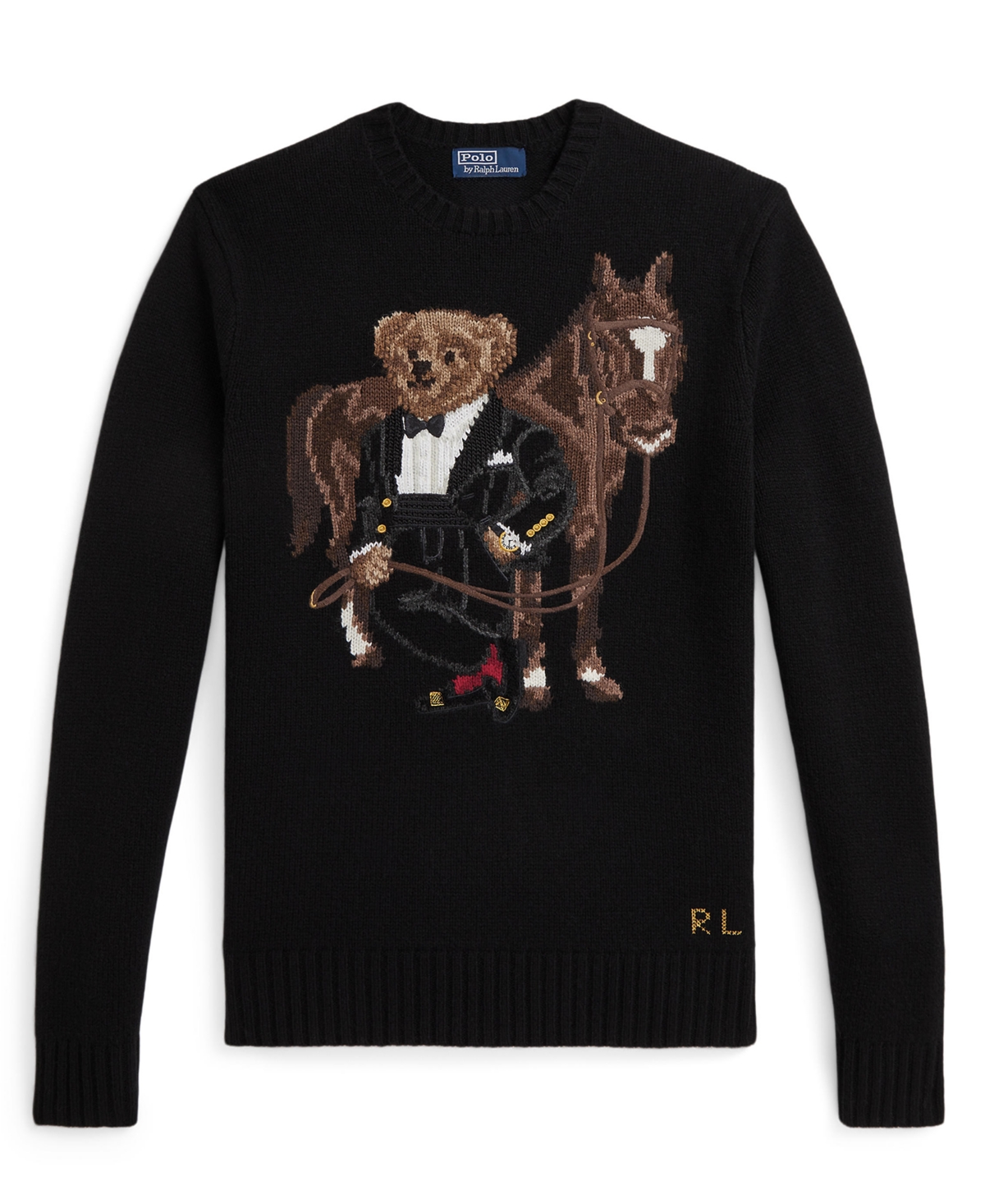 Polo Ralph Lauren Men's Bear Graphic Crewneck Sweater