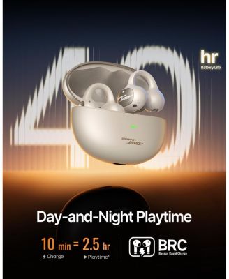 Inspire XC1 Open Ear Clip-On Earbuds, Sound by Bose, Dolby Audio